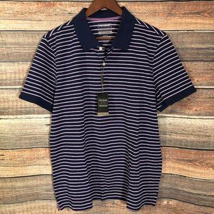 Jos.A.Bank travel tech striped polo shirt